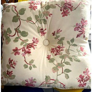 Two Decorative Pillows Throw Bed Sofa Chair Multi Color Beige Rust Green Floral
